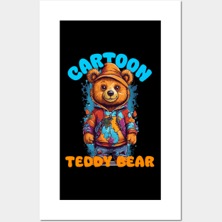 Cartoon Bear - Graffiti style Posters and Art